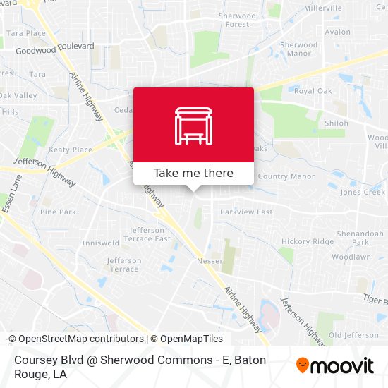 Coursey Blvd @ Sherwood Commons - E map