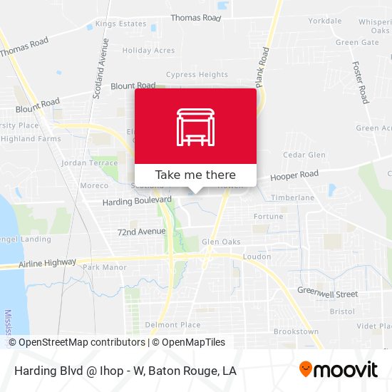 Harding Blvd @ Ihop - W map