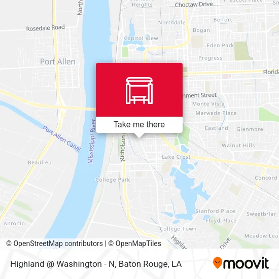 Highland @ Washington - N map