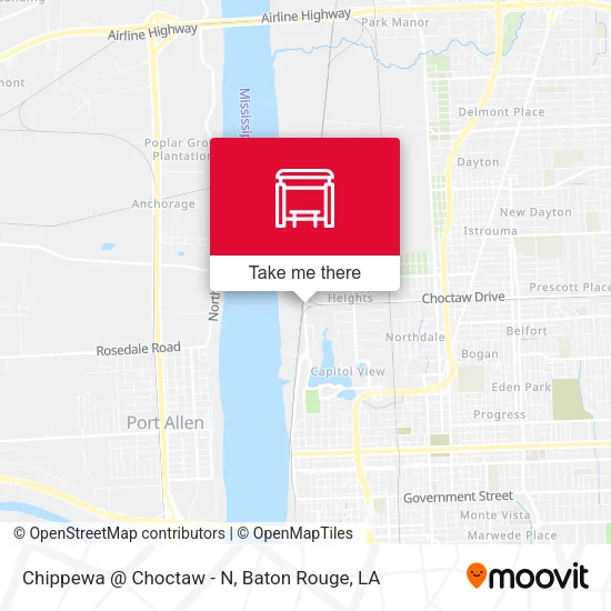 Chippewa @ Choctaw - N map