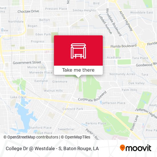 College Dr @ Westdale - S map