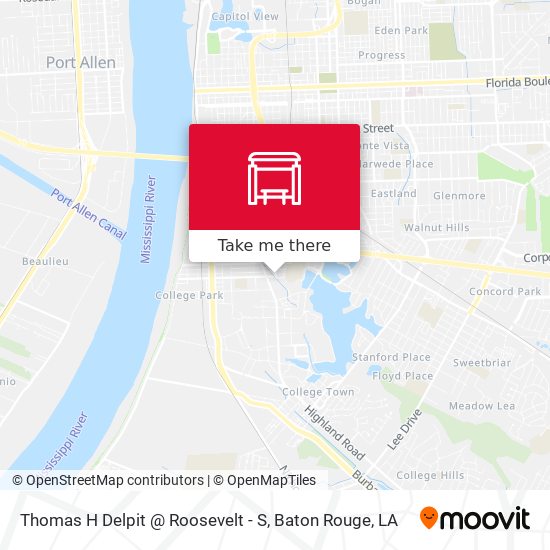Mapa de Thomas H Delpit @ Roosevelt - S