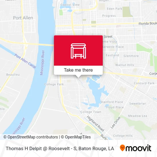 Thomas H Delpit @ Roosevelt - S map