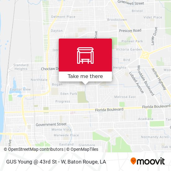 GUS Young @ 43rd St - W map