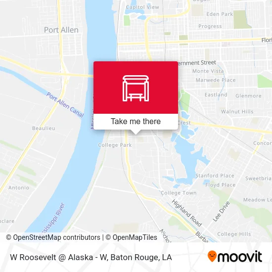 W Roosevelt @ Alaska - W map