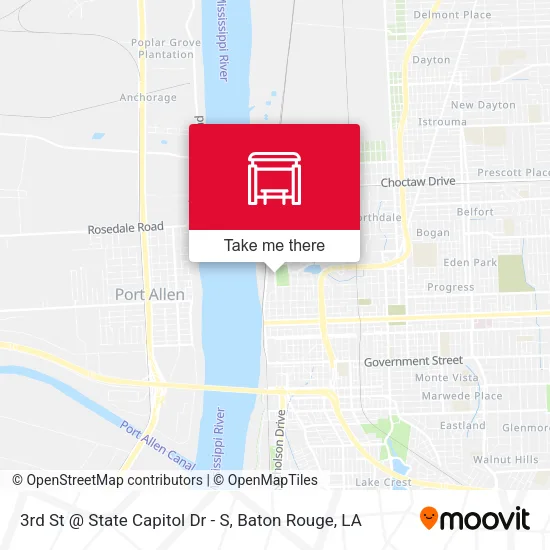 3rd St @ State Capitol Dr - S map