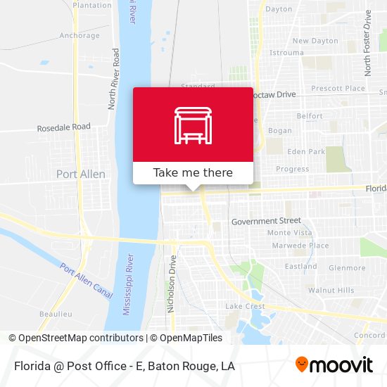 Mapa de Florida @ Post Office - E