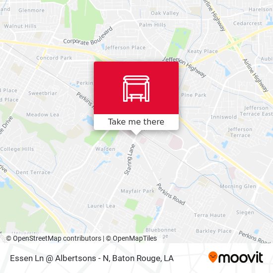 Essen Ln @ Albertsons - N map