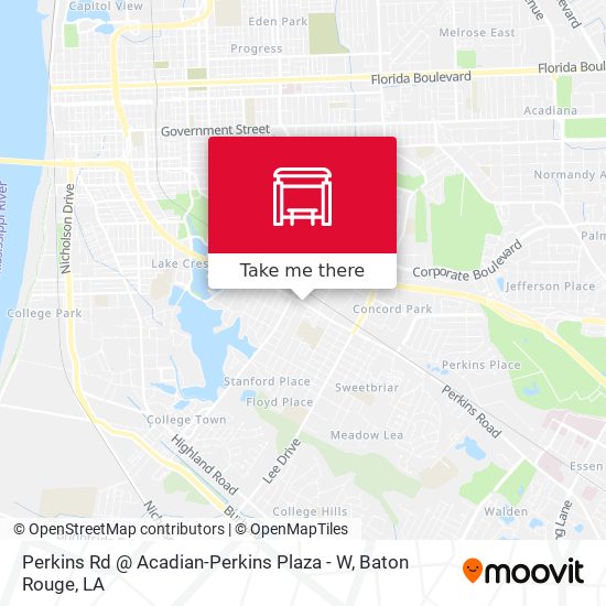 Mapa de Perkins Rd @ Acadian-Perkins Plaza - W