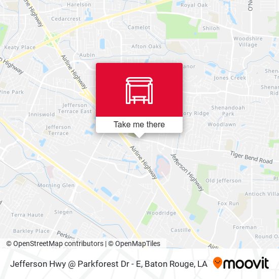 Mapa de Jefferson Hwy @ Parkforest Dr - E