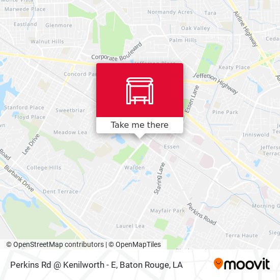 Mapa de Perkins Rd @ Kenilworth - E