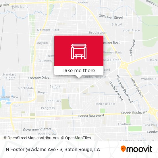 Mapa de N Foster @ Adams Ave - S
