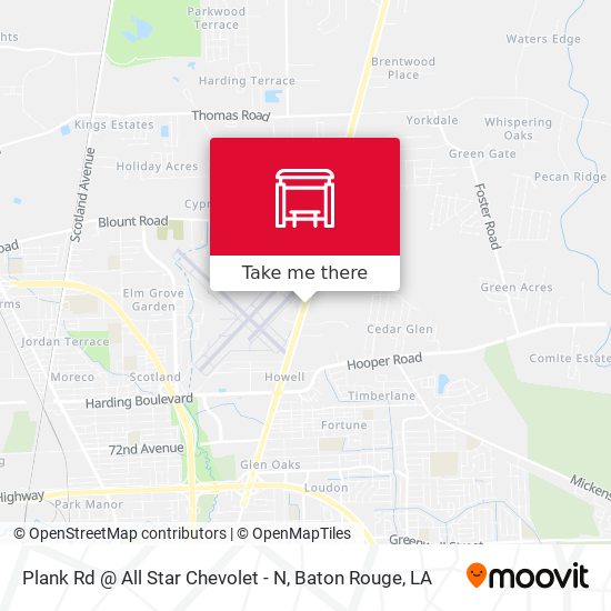 Plank Rd @ All Star Chevolet - N map