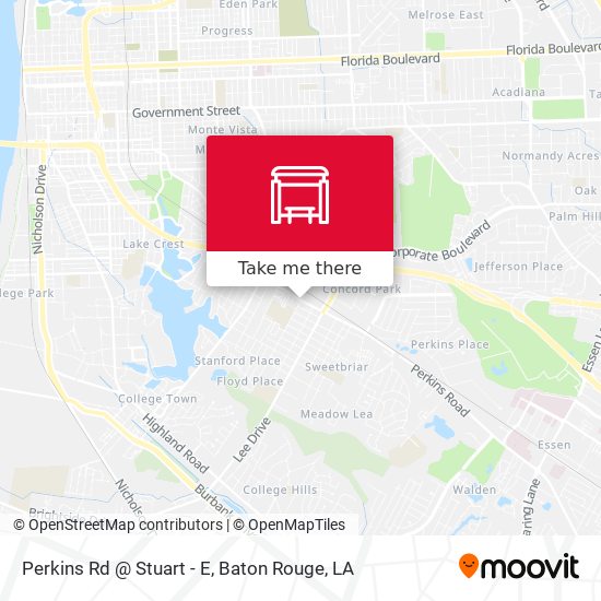 Mapa de Perkins Rd @ Stuart - E