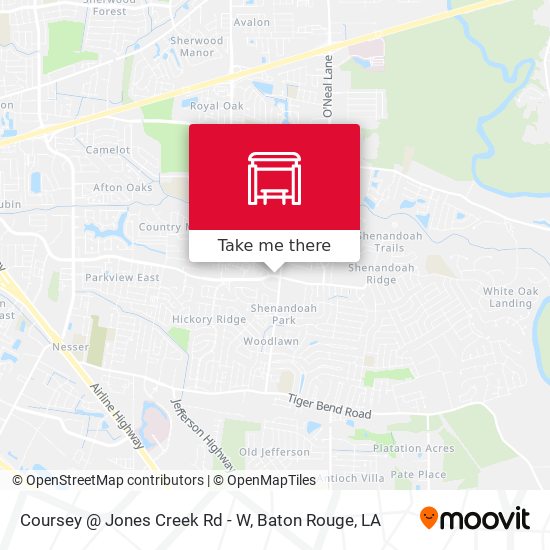 Coursey @ Jones Creek Rd - W map