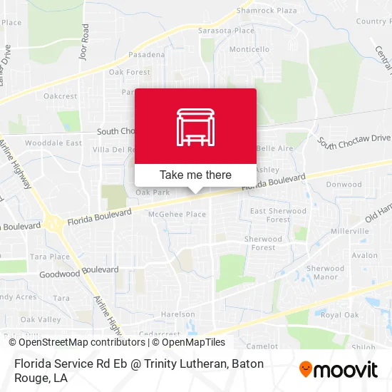 Florida Service Rd Eb @ Trinity Lutheran map