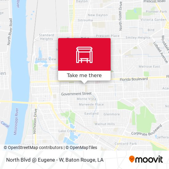 North Blvd @ Eugene - W map