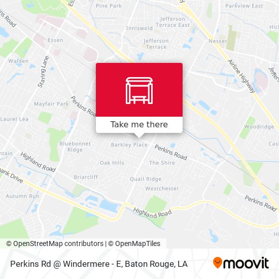 Perkins Rd @ Windermere - E map