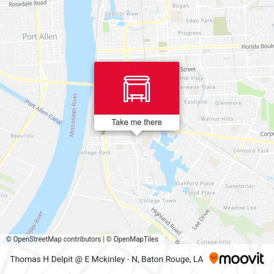 Thomas H Delpit @ E Mckinley - N map