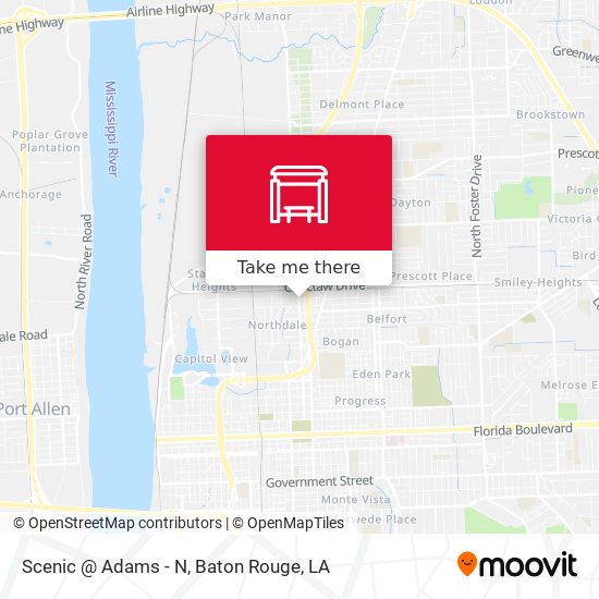 Scenic @ Adams - N map