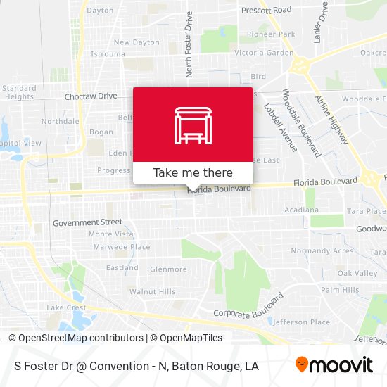 S Foster Dr @ Convention - N map