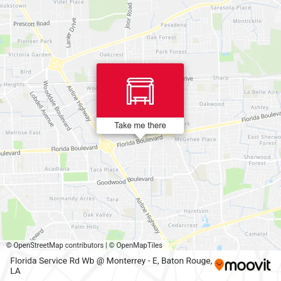 Florida Service Rd Wb @ Monterrey - E map