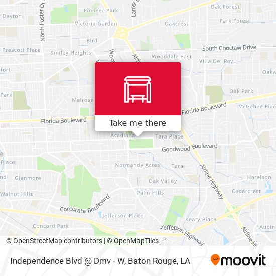 Independence Blvd @ Dmv - W map