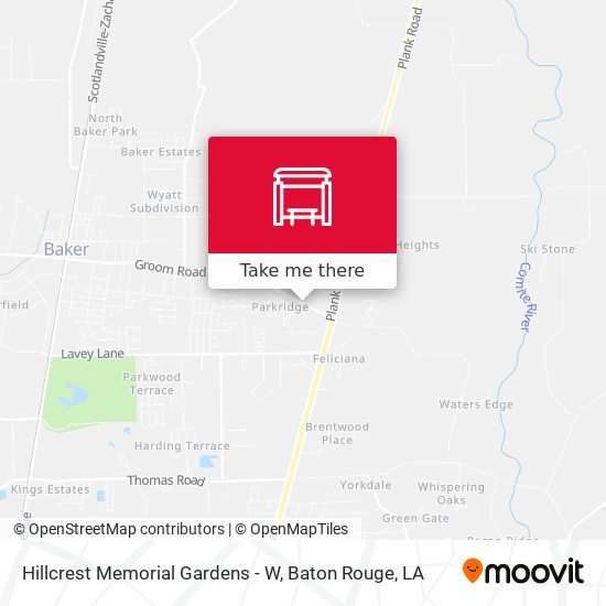 Mapa de Hillcrest Memorial Gardens - W