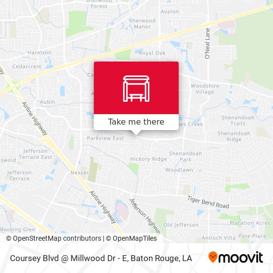 Coursey Blvd @ Millwood Dr - E map