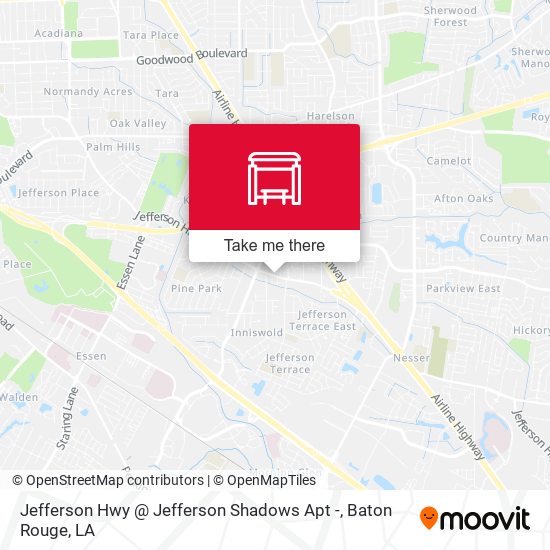 Mapa de Jefferson Hwy @ Jefferson Shadows Apt -