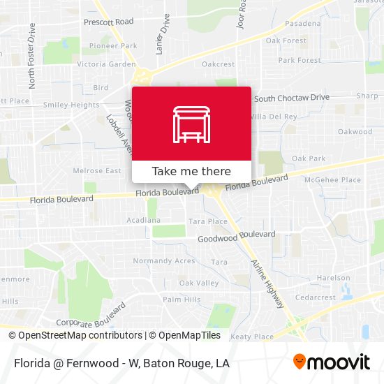 Florida @ Fernwood - W map