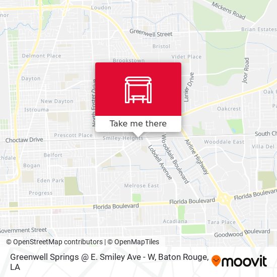 Greenwell Springs @ E. Smiley Ave - W map