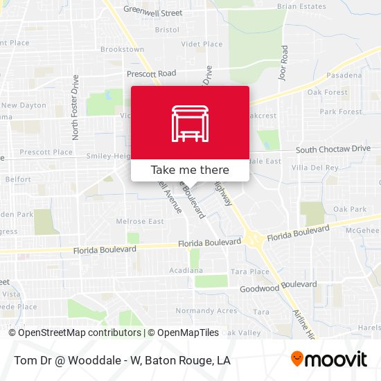 Tom Dr @ Wooddale - W map