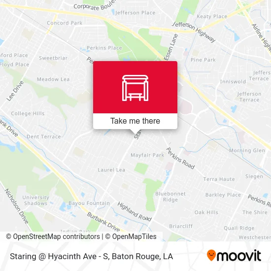 Staring @ Hyacinth Ave - S map