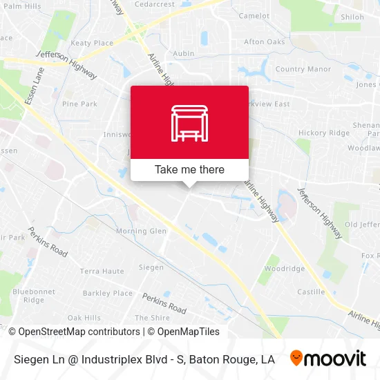 Siegen Ln @ Industriplex Blvd - S map