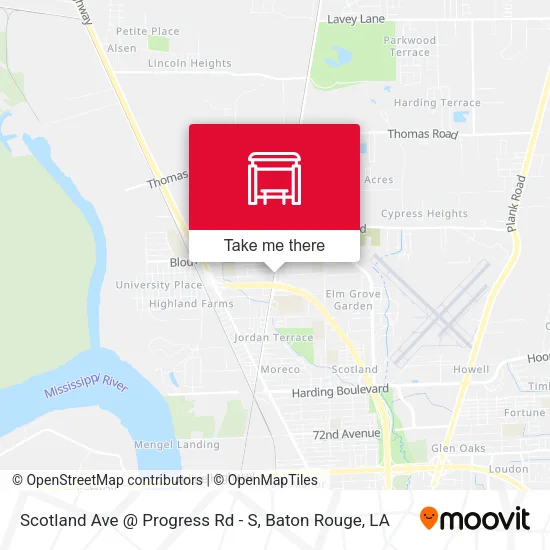Scotland Ave @ Progress Rd - S map