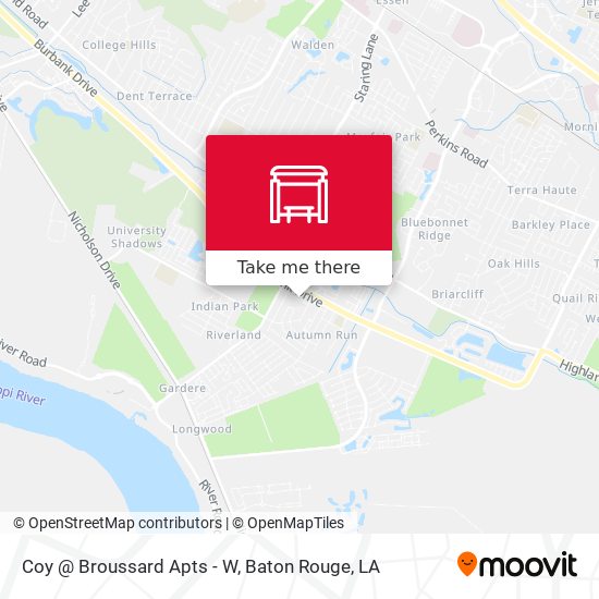 Coy @ Broussard Apts - W map