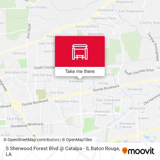 S Sherwood Forest Blvd @ Catalpa - S map