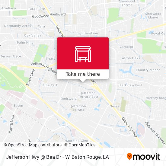 Mapa de Jefferson Hwy @ Bea Dr - W