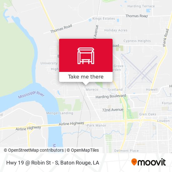 Hwy 19 @ Robin St - S map