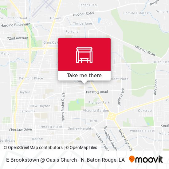 E Brookstown @ Oasis Church - N map