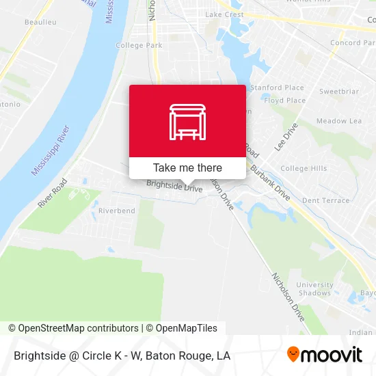 Brightside @ Circle K - W map