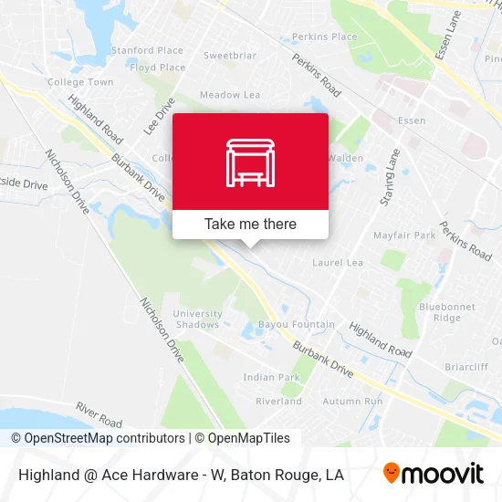 Highland @ Ace Hardware - W map