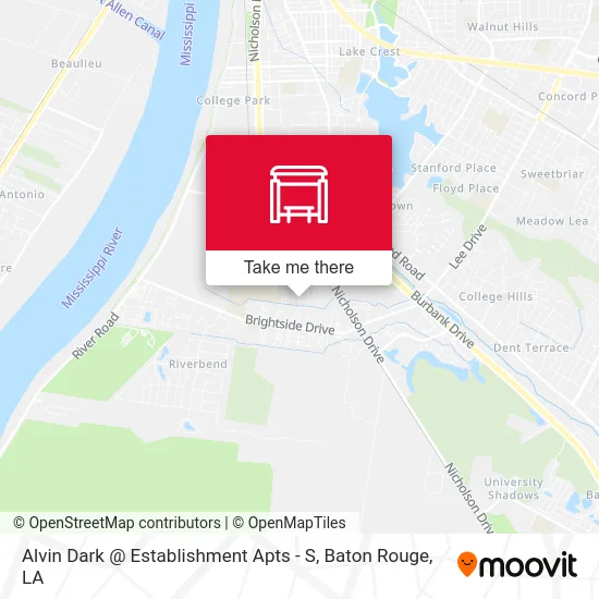 Alvin Dark @ Establishment Apts - S map