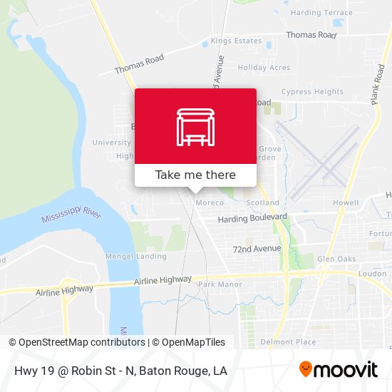 Hwy 19 @ Robin St - N map
