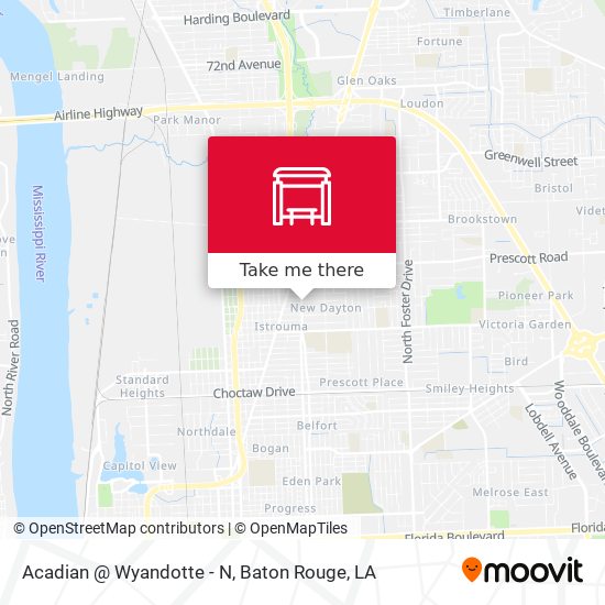 Acadian @ Wyandotte - N map
