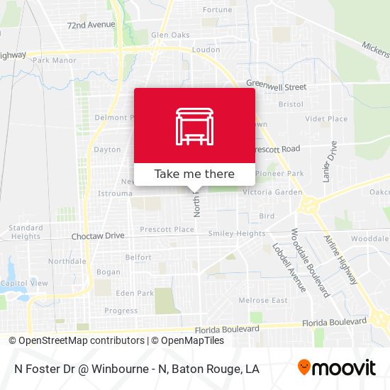 N Foster Dr @ Winbourne - N map