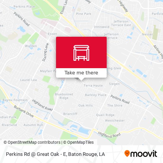 Mapa de Perkins Rd @ Great Oak - E
