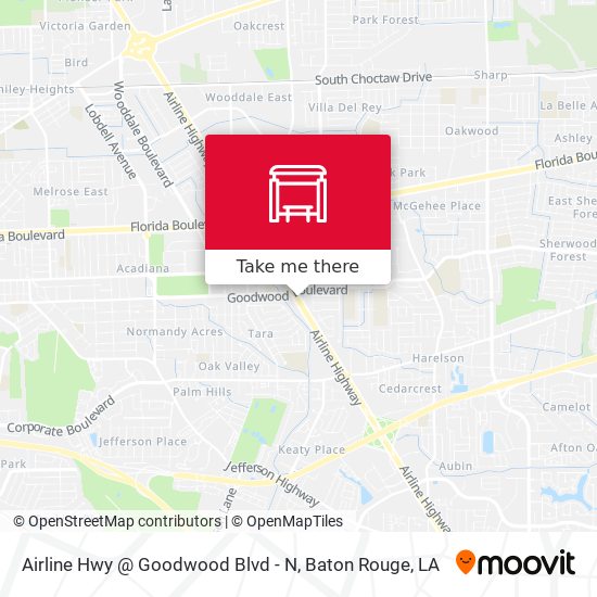Mapa de Airline Hwy @ Goodwood Blvd - N