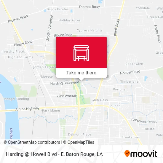 Harding @ Howell Blvd - E map